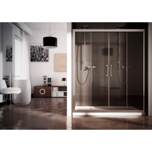 Sprchové dveře HOPA MITHRA - 167 - 175 cm, 190 cm, Univerzální, Leštěný hliník, Čiré bezpečnostní sklo 6 mm (BLMI203CC)