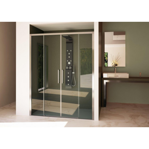 Sprchové dveře HOPA URBAN ESSENCE N2FS - 115,5 - 120 cm, 200 cm, Ossidato - matný hliník, Čiré bezpečnostní sklo - 6 mm (BEN20A1)