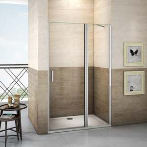 Sprchové dveře LUREN D5 100 jednokřídlé s pevnou stěnou 98-101 x 195 cm (SE- LUREN D5 100SET)