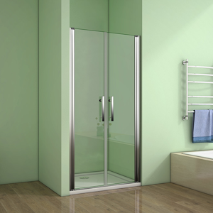H K - Sprchové dveře MELODY D2 100 dvoukřídlé 96-100 x 195 cm, výplň sklo - čiré (SE- MELODYD2100-06)