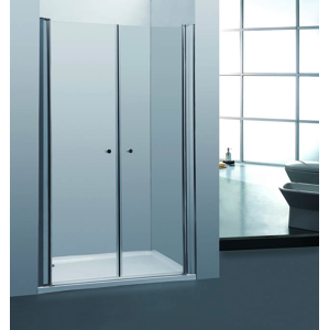 H K - Sprchové dveře PURE D2 110 dvoukřídlé 106-111 x 190 cm neprůhledné sklo (PURED2110FABRIC)