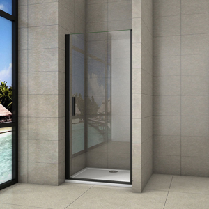 STACATO - MINEBLACK LINE otočné sprchové dveře 900mm (SLB190)