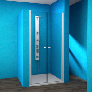 TEIKO sprchové dveře otvíravé ESDKR 2/100 SKLO BÍLÁ 100x190 (V335100N52T42001)