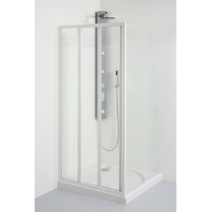 TEIKO sprchové dveře posuvné SD 2/80 CHINCHILLA WATER OFF BÍLÝ 80x185 (V331080N56T32001)