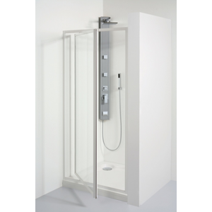 TEIKO sprchové dveře otvíravé SDK 80 CHINCHILLA WATER OFF BÍLÝ 80x185 (V331080N56T41001)