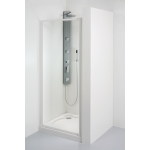 TEIKO sprchové dveře otvíravé SDKR 1/80 CHINCHILLA WATER OFF BÍLÝ 80x185 (V331080N56T51001)
