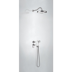 TRES - Podomietkový termostatický sprchový set s uzáverom a reguláciou prietoku (2-cestná) (24235202)