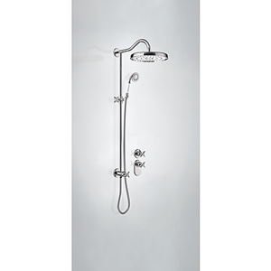 TRES - Podomietkový termostatický sprchový set s uzáverom a reguláciou prietoku (2-cestná) (24235203)