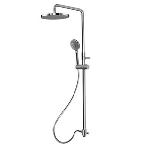 TRES - Sprchová súprava, proti usadeniu vodného kameňa. Pevná sprcha priemer 250 mm. Flexi hadice SATIN. Ručná masážna sprcha priemer 100 mm. (161213)