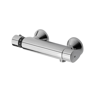TRES - Termostatická sprchová batéria BASIC (Ručná sprcha (1.34.821) s nastaviteľným držiakom, proti usa. Vôd. Kameňa a flexi hadice SATIN (91.34.609.15)). (1901629)