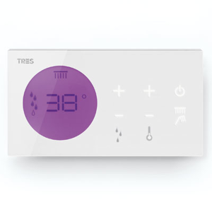 TRES - Zapuštěné elektronické termostatické ovládání SHOWER TECHNOLOGY Včetně elektronického ovládání (bílá barva). Zabudo (09286299)