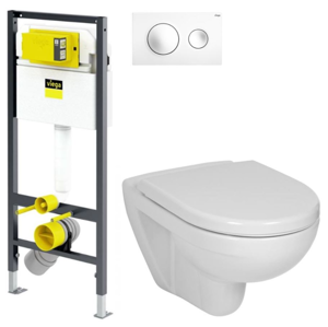 VIEGA Presvista modul DRY pre WC vrátane tlačidla Style 20 bielej + WC JIKA LYRA PLUS + SEDADLO duraplastu V771973 STYLE20BI LY6