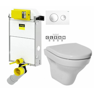 VIEGA Presvista modul PURE pre WC vrátane tlačidla Style 20 bielej + WC JIKA TIGO + SEDADLO duraplastu V771928 STYLE20BI TI3