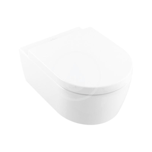 VILLEROY & BOCH - Avento Závesné WC s doskou SoftClosing, DirectFlush, CeramicPlus, Stone White 5656HRRW