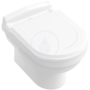 VILLEROY & BOCH - Hommage Závesné WC, CeramicPlus, biela 6661B0R1
