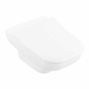 VILLEROY & BOCH - Joyce Závesné WC so sedadlom SlimSeat, SoftClosing, DirectFlush, CeramicPlus, alpská biela 5607HRR1