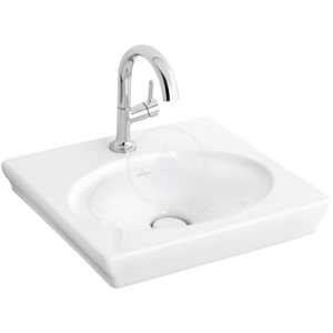 VILLEROY & BOCH - La Belle Jednootvorové umývadielko bez prepadu, 520 mm x 460 mm, s Ceramicplus, biele (732450R1)