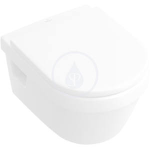 VILLEROY & BOCH - Omnia Architectura Závesný klozet s WC sedadlom Combi-Pack, 370 mm x 530 mm, biely – Combi-Pack (5684H101)