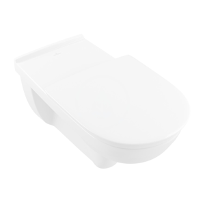 VILLEROY & BOCH - O.novo Vita Závěsné WC bezbariérové, zadní odpad, DirectFlush, AntiBac, CeramicPlus, alpská bílá (4601R0T2)