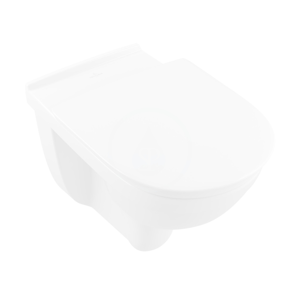 VILLEROY & BOCH - O.novo Vita Závěsné WC bezbariérové, zadní odpad, DirectFlush, AntiBac, CeramicPlus, alpská bílá (4695R0T2)