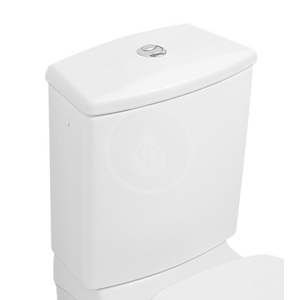 VILLEROY & BOCH - O.novo WC nádržka kombi, zadní/boční přívod, CeramicPlus, alpská bílá (7796G1R1)