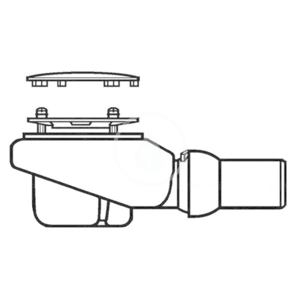 VILLEROY & BOCH - Subway Infinity Odtoková súprava Tempoplex Plus Compact, priemer 90 mm, biela 92260068