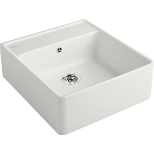VILLEROY & BOCH VILLEROY & BOCH - Keramický dřez Single-bowl sink Stone white modulový 595 x 630 x 220 bez excentru 632061RW