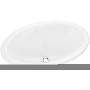 VILLEROY & BOCH - Loop&Friends Bezotvorové umývadlo s prepadom, 570 mm x 410 mm, s Ceramicplus, biele (615520R1)
