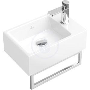 VILLEROY & BOCH - Memento Jednootvorové umývadlo bez prepadu, 400 mm x 260 mm, biele – umývadlo, s Ceramicplus 533341R1
