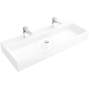 VILLEROY & BOCH - Memento Umývadlo, 1200 mm x 470 mm, biele – bezotvorové umývadlo, s prepadom, s Ceramicplus (5133CJR1)