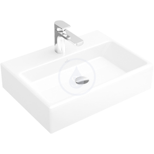 VILLEROY & BOCH - Memento Umývadlo, 500 mm x 420 mm, biele – bezotvorové umývadlo, s prepadom, s Ceramicplus (51335JR1)