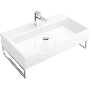 VILLEROY & BOCH - Memento Umývadlo, 800 mm x 470 mm, biele – bezotvorové umývadlo, bez prepadu, s Ceramicplus (513383R1)