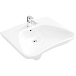 VILLEROY & BOCH - O.novo Umývadlo Vita, 600 mm x 490 mm, biele – bezotvorové umývadlo, bez prepadu, s Ceramicplus (711960R1)