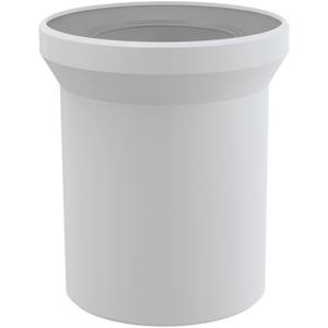 WC připojovací kus bílý 15cm ALCAPLAST plast, dopojení WC - nátrubek 150 mm A91-150 (A91-150)