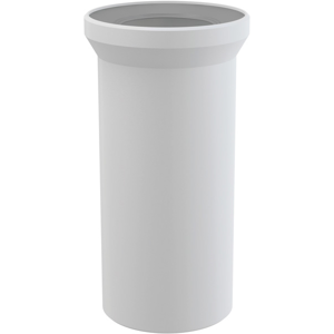 WC připojovací kus bílý 25cm ALCAPLAST plast, dopojení WC - nátrubek 250 mm A91-250 (A91-250)