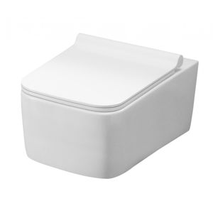 REA - Závěsná WC mísa Rico Rimless bílá (REA-C6600)